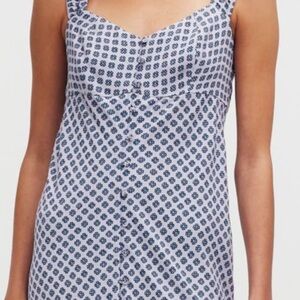 Madewell Washed Lavender Patterned Mini Dress